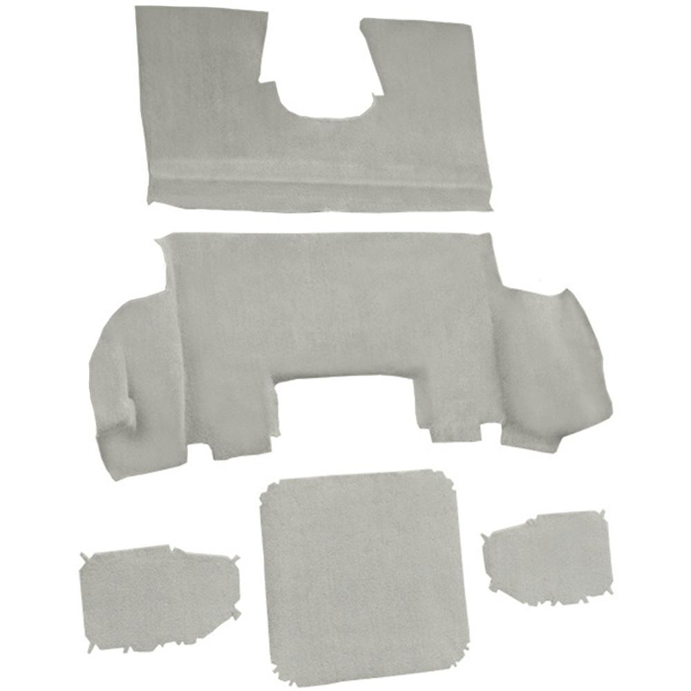1997-04 Chevrolet Corvette Coupe Rear Molded Carpet Cutpile Oyster / Shale