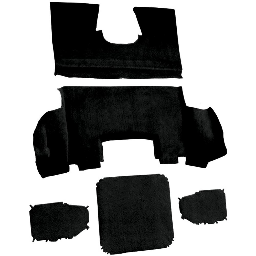 1997-04 Chevrolet Corvette Coupe Rear Molded Carpet Truvette Black