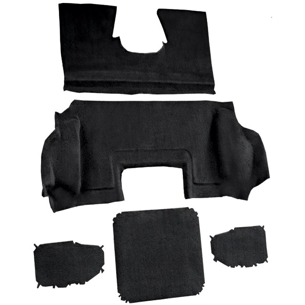 1998-00 Chevrolet Corvette Hardtop/Convertible Rear Molded Carpet Cutpile Black