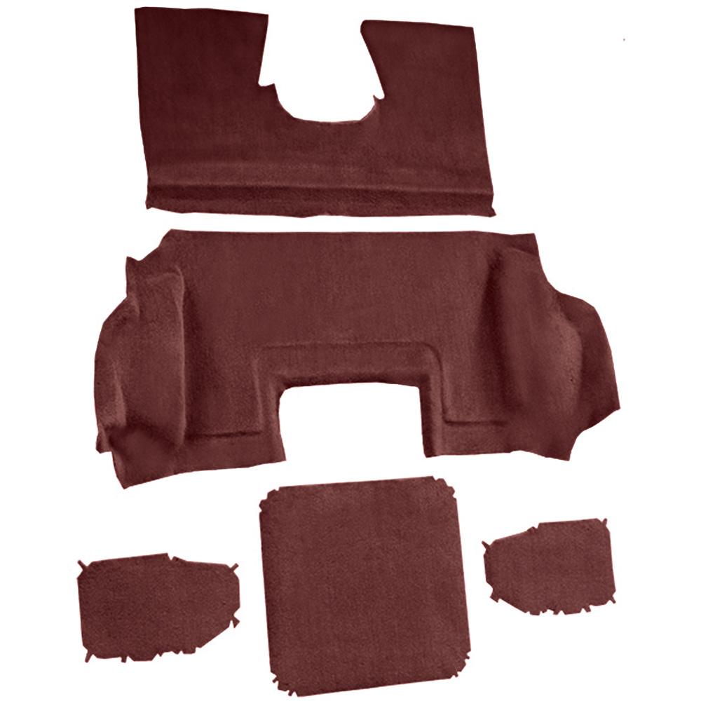 1998-00 Chevrolet Corvette Hardtop/Convertible Rear Molded Carpet Cutpile Claret / Oxblood