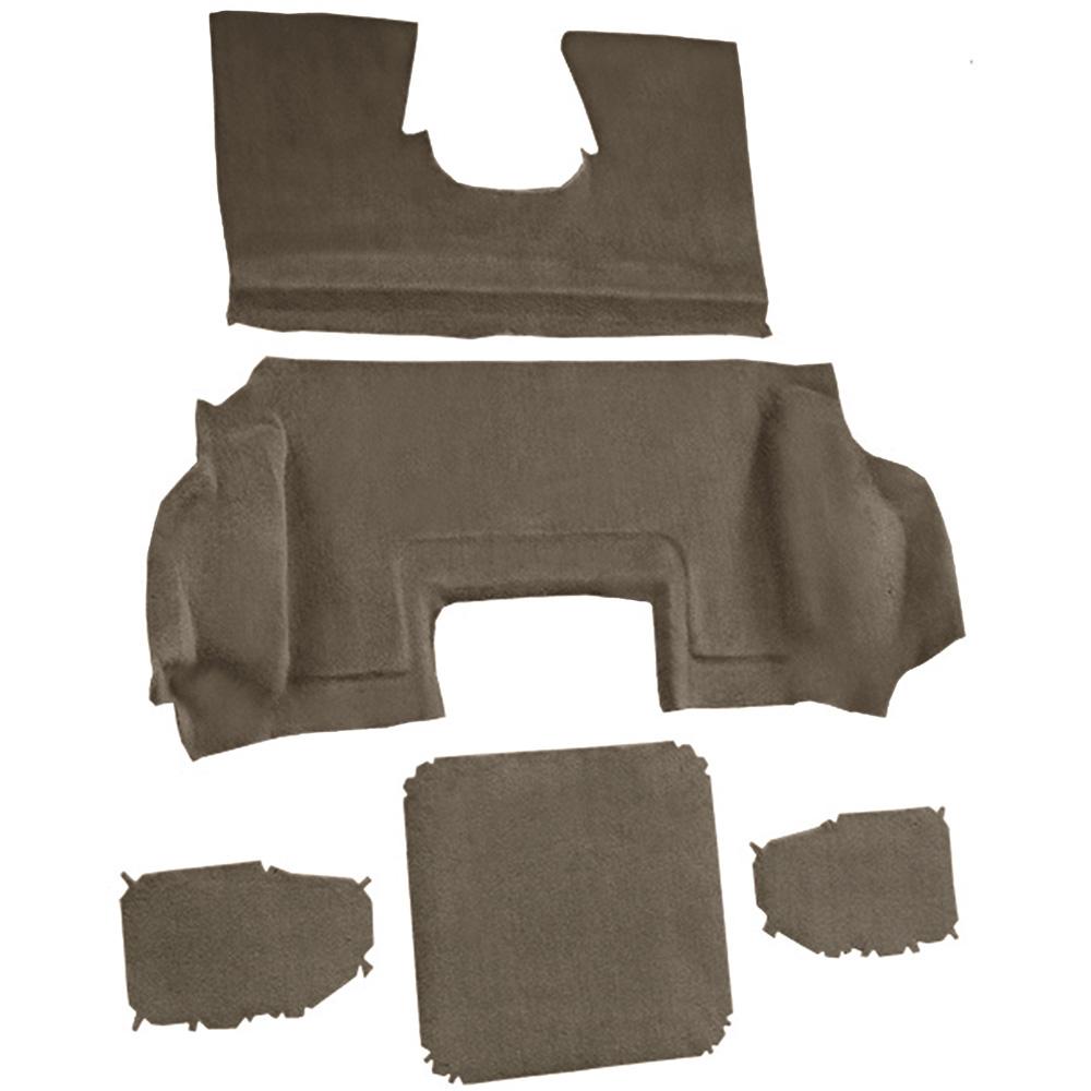 1998-00 Chevrolet Corvette Hardtop/Convertible Rear Molded Carpet Cutpile Medium Dark Oak