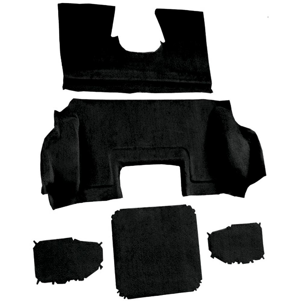 1998-00 Chevrolet Corvette Hardtop/Convertible Rear Molded Carpet Truvette Black