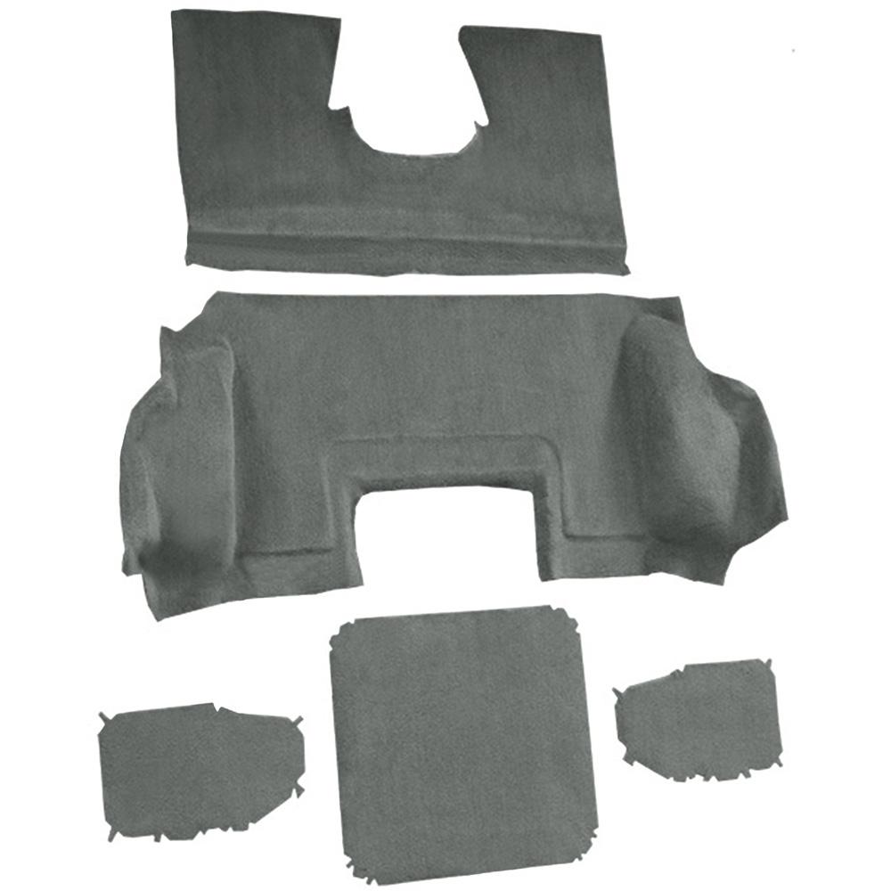 1998-00 Chevrolet Corvette Hardtop/Convertible Rear Molded Carpet Truvette Gray
