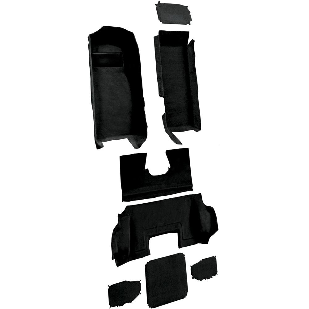 1998-00 Chevrolet Corvette Hardtop/Convertible Complete Molded Carpet Set Truvette Black