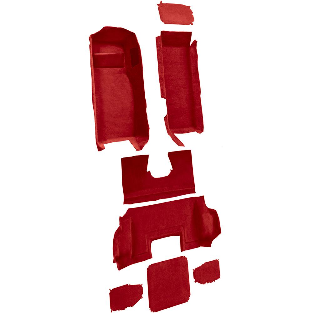 1998-00 Chevrolet Corvette Hardtop/Convertible Complete Molded Carpet Set Truvette Torch Red