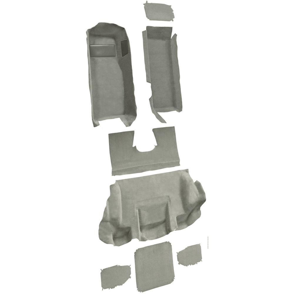2001-04 Chevrolet Corvette Hardtop/Convertible Complete Molded Carpet Set w/ Heel Pad Cutpile Antelope/Light Neutral