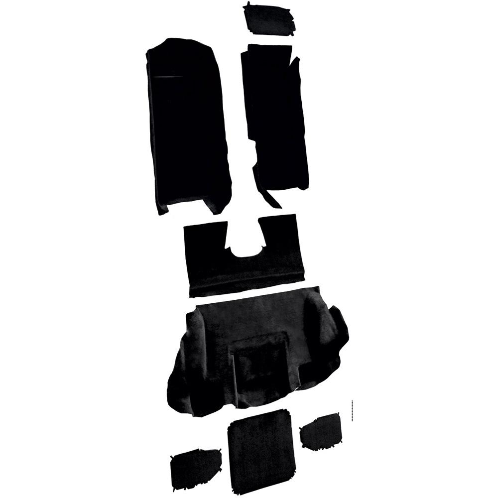 2001-04 Chevrolet Corvette Hardtop/Convertible Complete Molded Carpet Set Cutpile Black