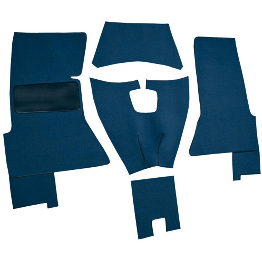 1958 Chevrolet Corvette Complete Cut & Sewn Carpet Set Daytona Blue