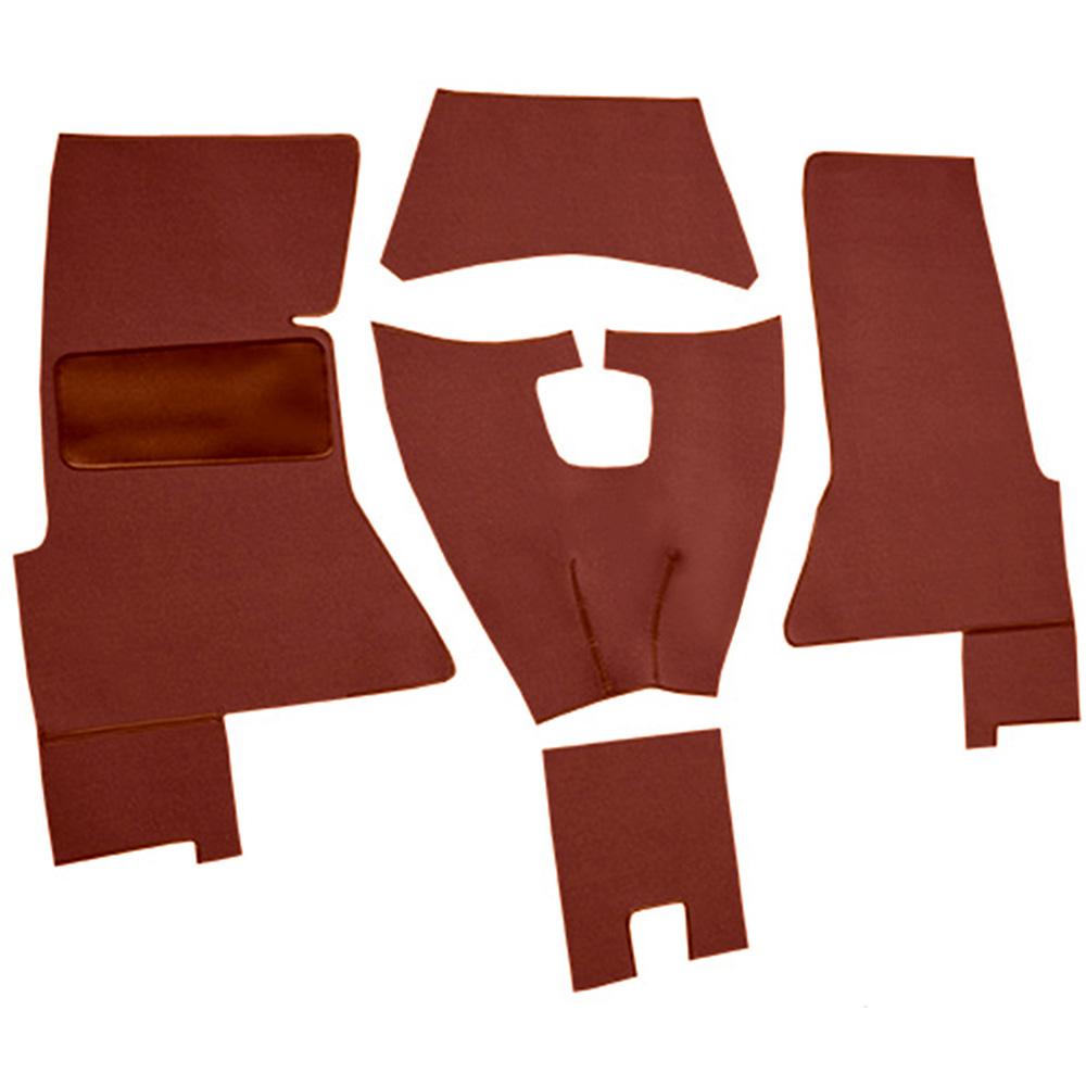 1958 Chevrolet Corvette Complete Cut & Sewn Carpet Set Foam Tuxedo Red