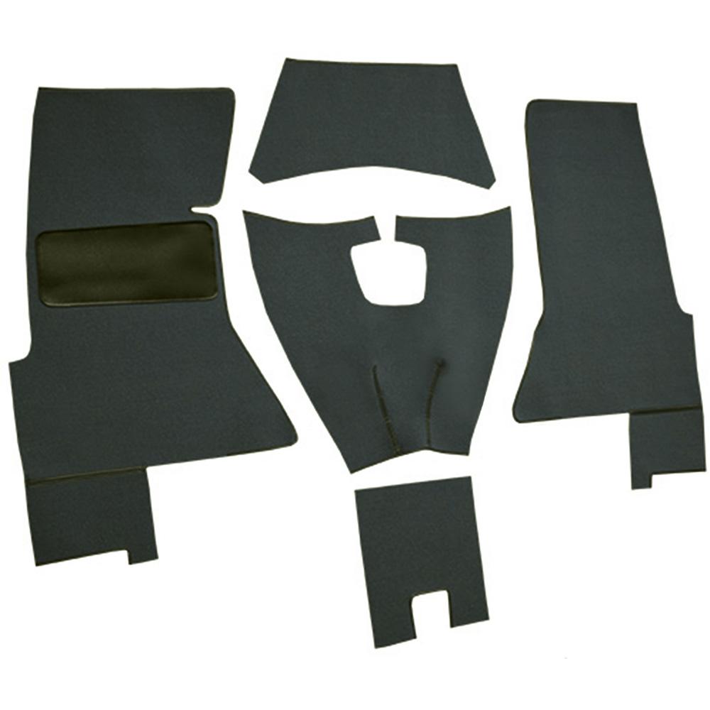 1958 Chevrolet Corvette Complete Cut & Sewn Carpet Set Foam Tuxedo Olive Black