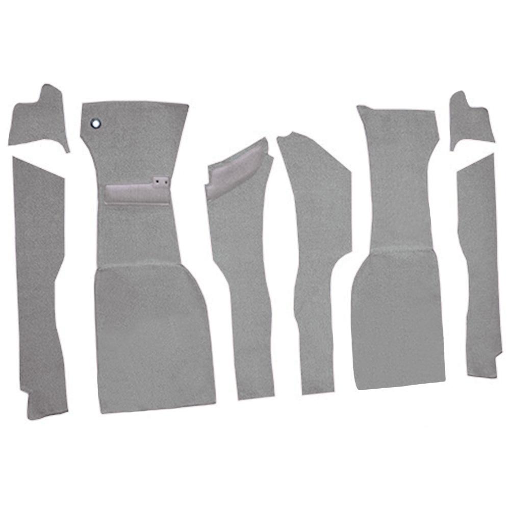 1963 Chevrolet Corvette Front Cut & Sewn Carpet Set w/o Heel Pad Loop Silver