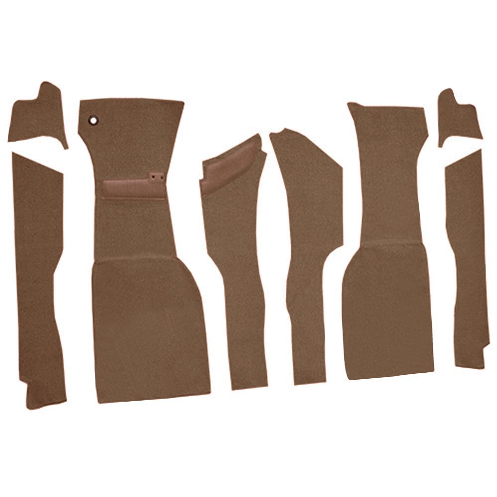 1963 Chevrolet Corvette Front Cut & Sewn Carpet Set w/o Heel Pad Loop Saddle