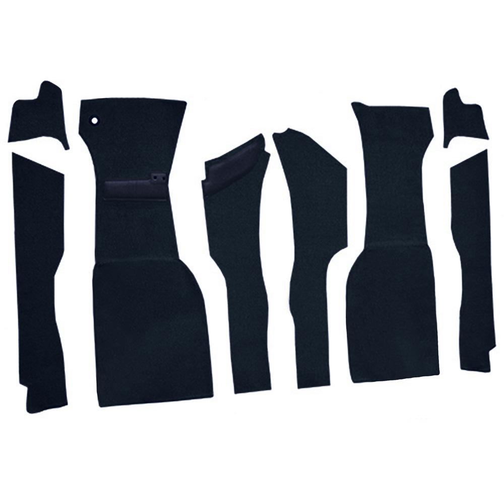 1963 Chevrolet Corvette Front Cut & Sewn Carpet Set Foam Loop Dark Blue