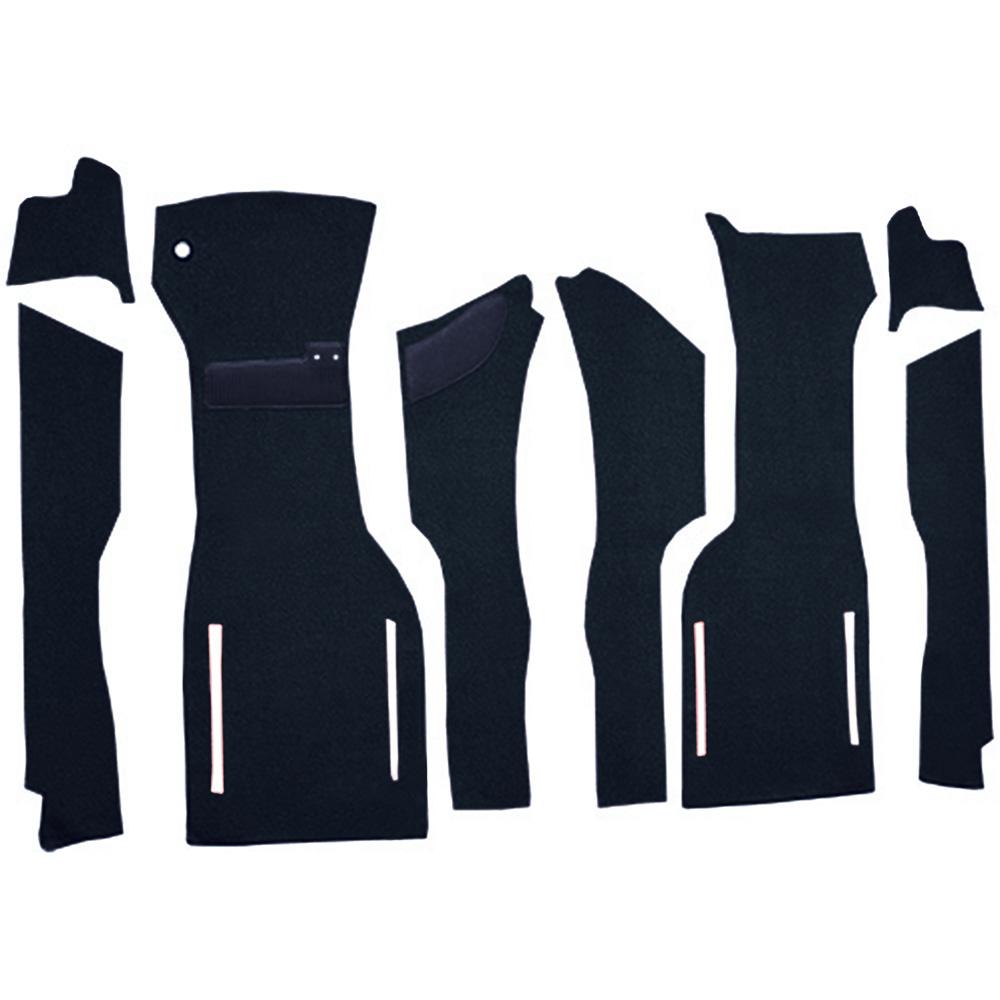 1964 Chevrolet Corvette Front Cut & Sewn Carpet Set Foam Loop Dark Blue