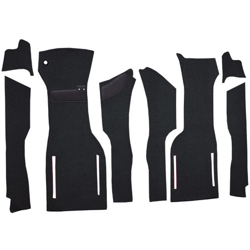 1964 Chevrolet Corvette Front Cut & Sewn Carpet Set Foam Loop Midnight Blue