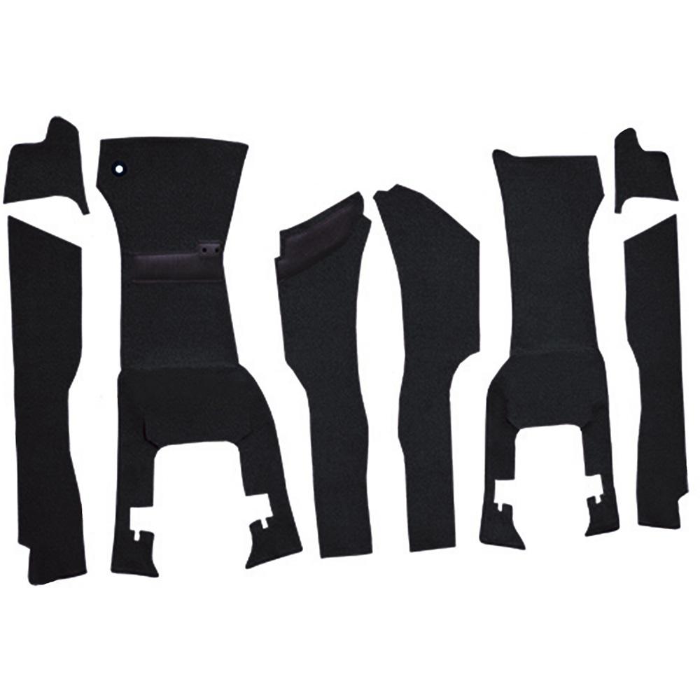 1963 Chevrolet Corvette Front Cut & Sewn Carpet Set w/ Tool Box Cut Out Foam Loop Midnight Blue