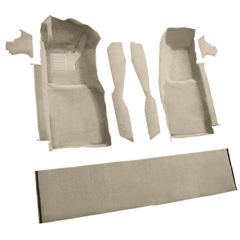 1978-80 Chevrolet Corvette Front Molded Carpet Set w/ Console Strips, Kick Panels & Door Panels Cutpile Doeskin/Camel Tan