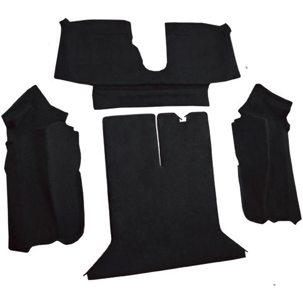 1992-93 Chevrolet Corvette Coupe w/ 1 Door Latch Rear Molded Carpet Cutpile Black