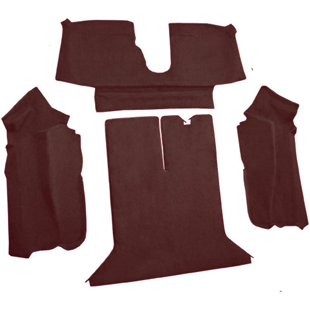 1992-93 Chevrolet Corvette Coupe w/ 1 Door Latch Rear Molded Carpet Cutpile Ruby Red