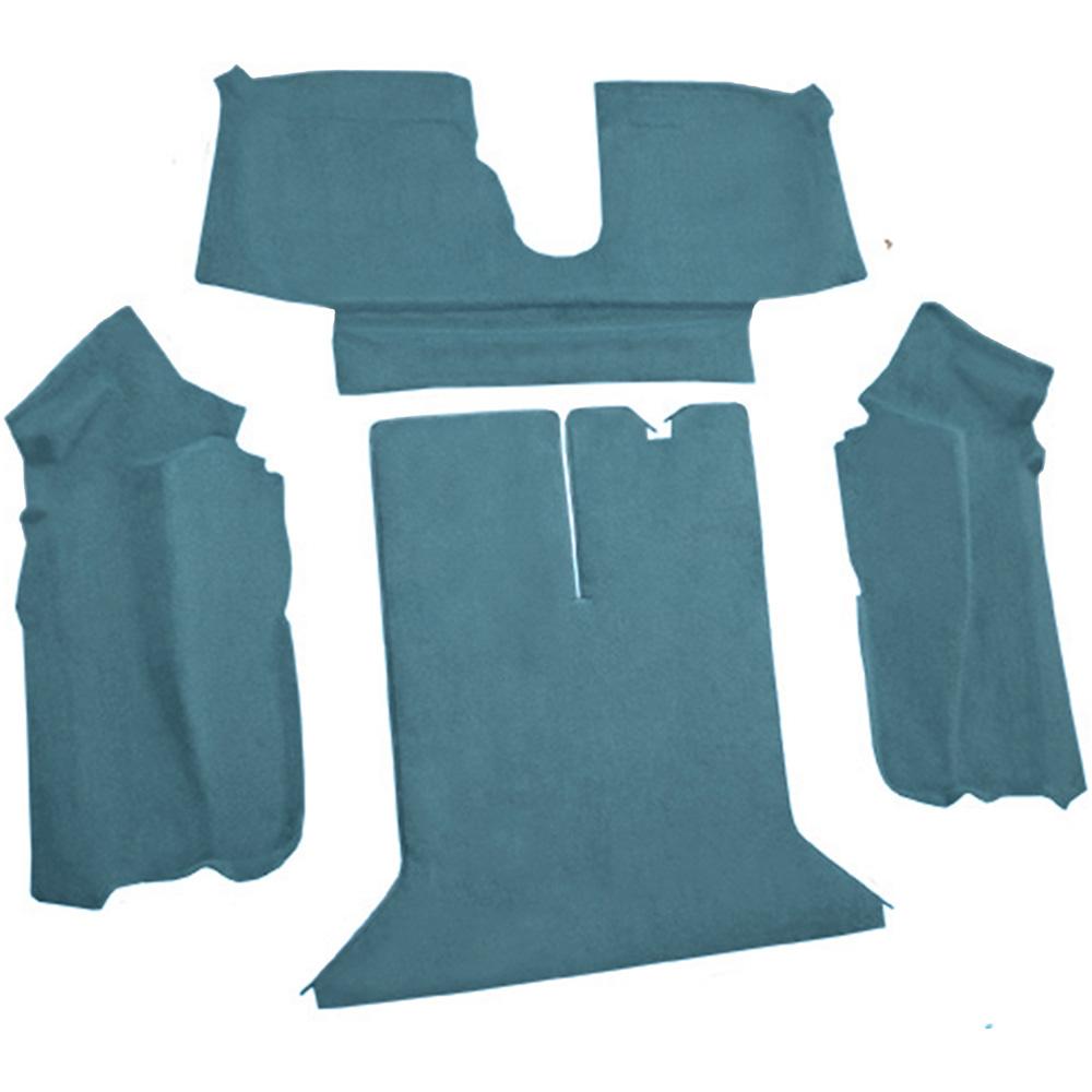1992-93 Chevrolet Corvette Coupe w/ 1 Door Latch Rear Molded Carpet Cutpile Metallic Blue