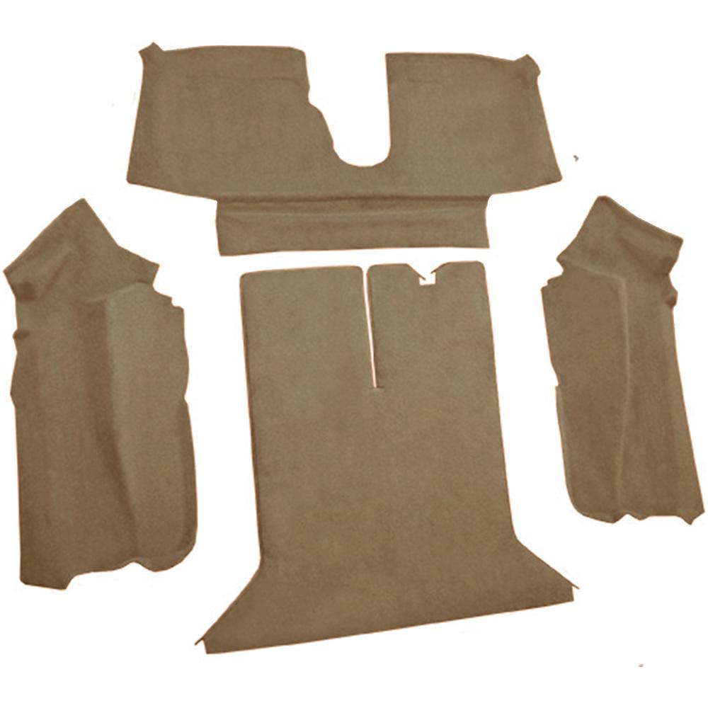 1992-93 Chevrolet Corvette Coupe w/ 1 Door Latch Rear Molded Carpet Cutpile Cognac
