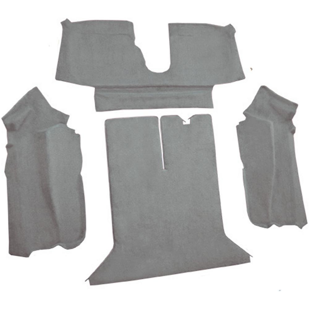 1992-93 Chevrolet Corvette Coupe w/ 1 Door Latch Rear Molded Carpet Cutpile Medium Gray/Pewter