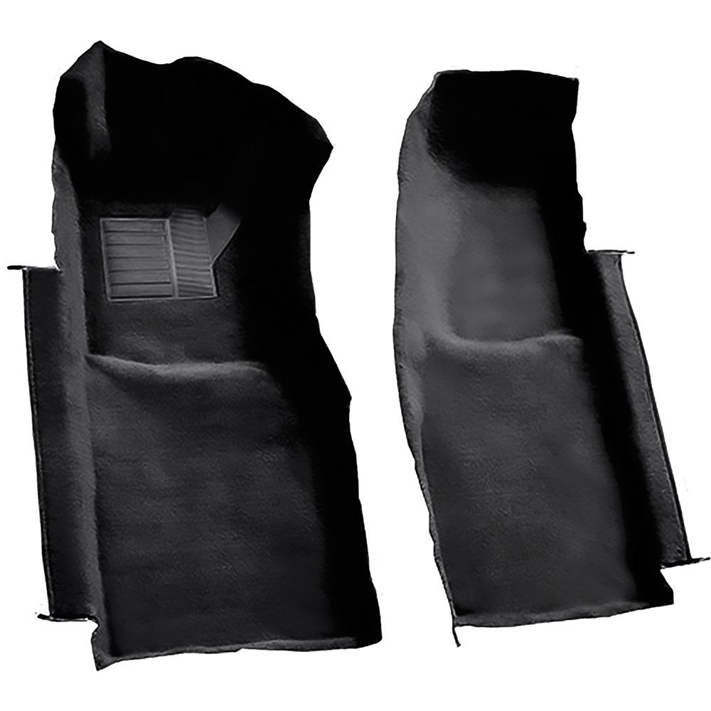 1978-80 Chevrolet Corvette Front Molded Carpet Set Cutpile Mass Backing Black