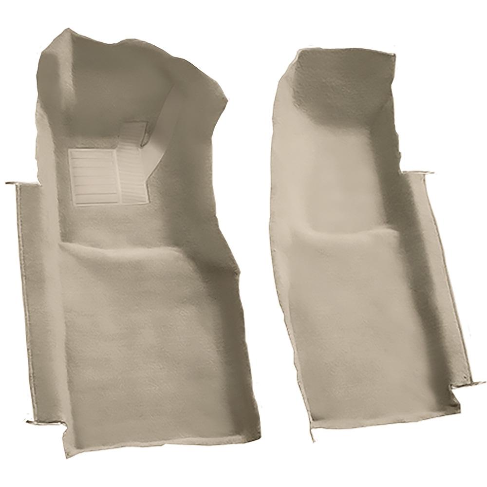 1978-80 Chevrolet Corvette Front Molded Carpet Set Cutpile Mass Backing Doeskin/Camel Tan