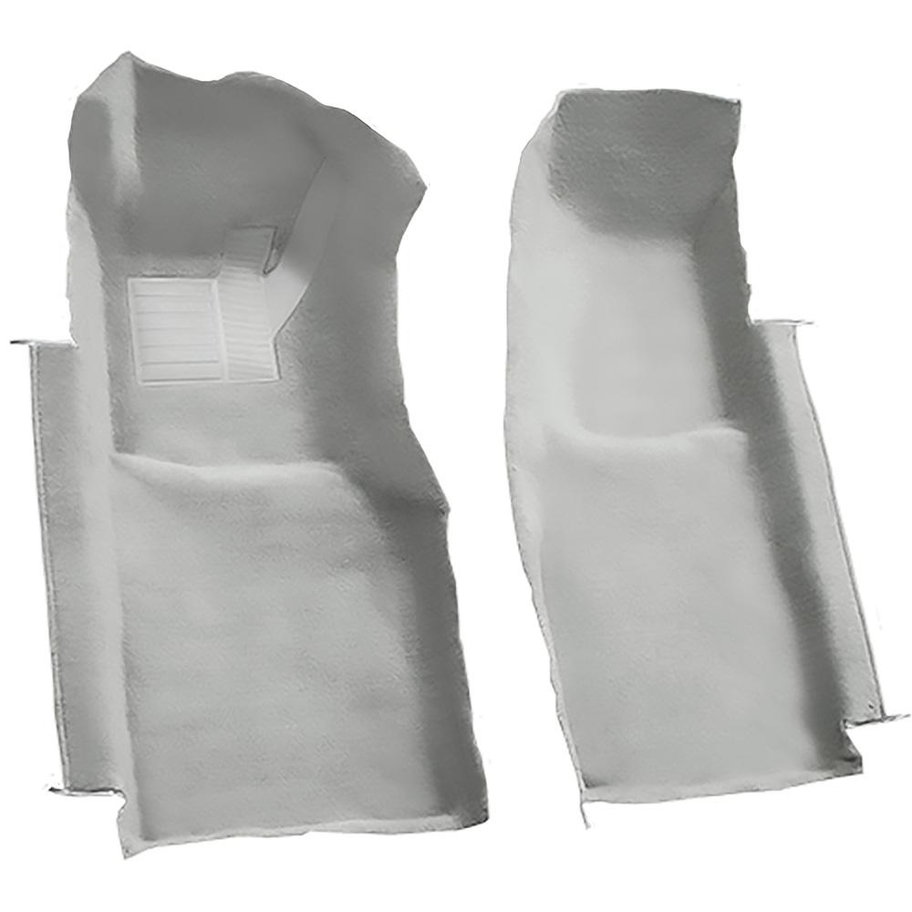 1978-80 Chevrolet Corvette Front Molded Carpet Set Cutpile Mass Backing Silver