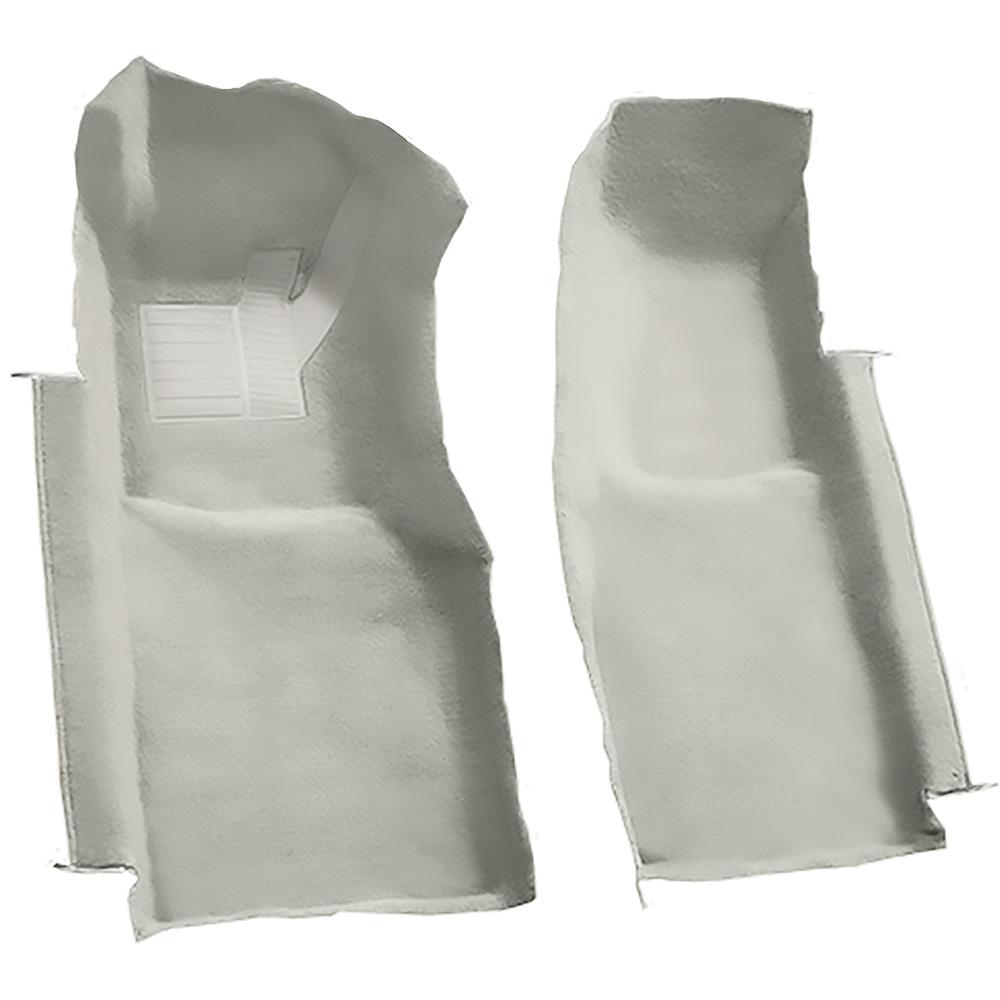 1978-80 Chevrolet Corvette Front Molded Carpet Set Cutpile Mass Backing Oyster / Shale