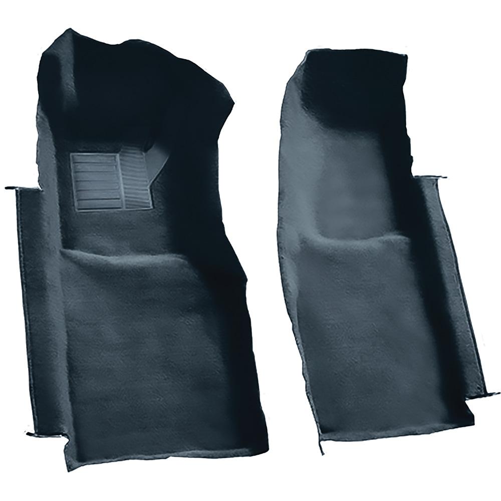 1978-80 Chevrolet Corvette Front Molded Carpet Set Cutpile Mass Backing Midnight Blue