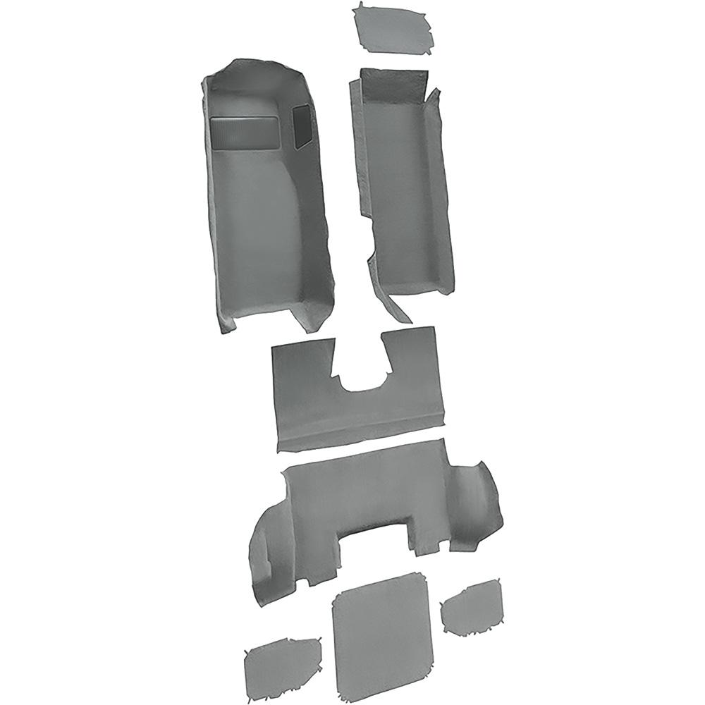 1997-04 Chevrolet Corvette Coupe Complete Molded Carpet Set Cutpile Mass Backing Medium Gray/Pewter