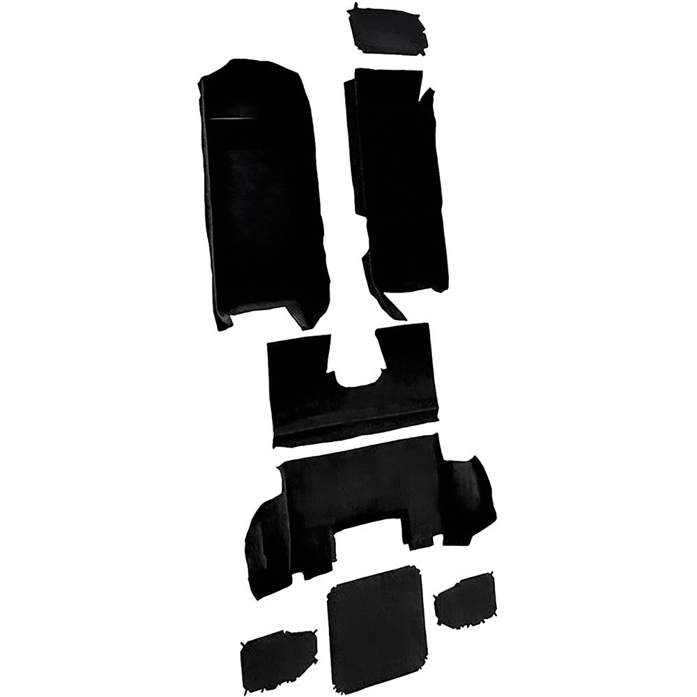 1997-04 Chevrolet Corvette Coupe Complete Molded Carpet Set Truvette Mass Backing Black