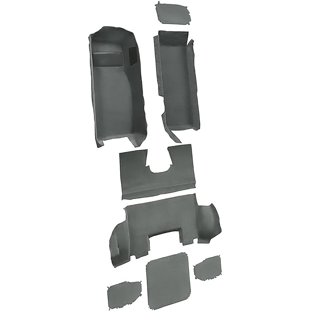 1997-04 Chevrolet Corvette Coupe Complete Molded Carpet Set Truvette Mass Backing Gray