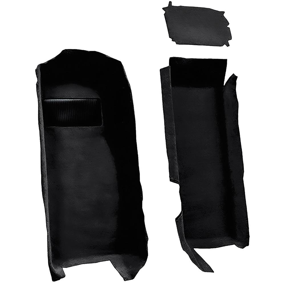 1997-04 Chevrolet Corvette Coupe/Convertible Front Molded Carpet Set Cutpile Mass Backing Black