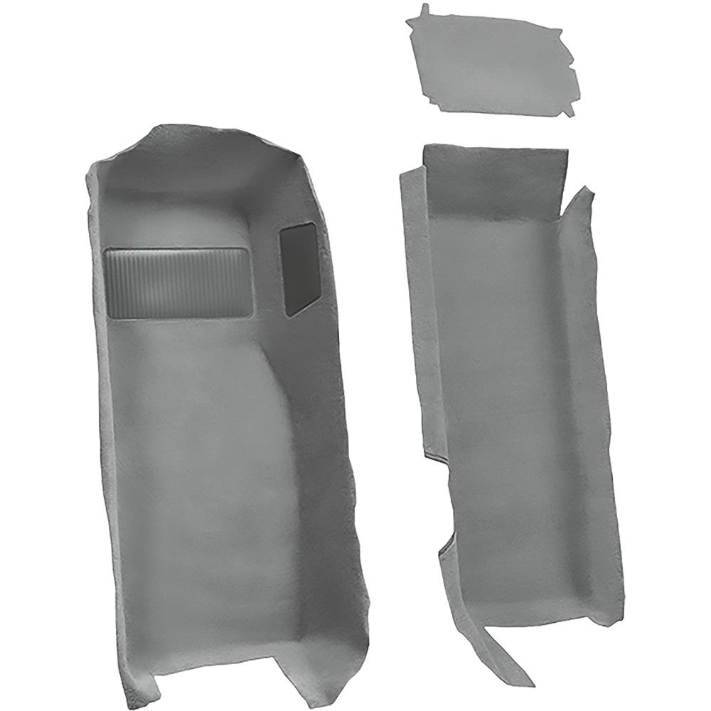 1997-04 Chevrolet Corvette Coupe/Convertible Front Molded Carpet Set Cutpile Mass Backing Medium Gray/Pewter