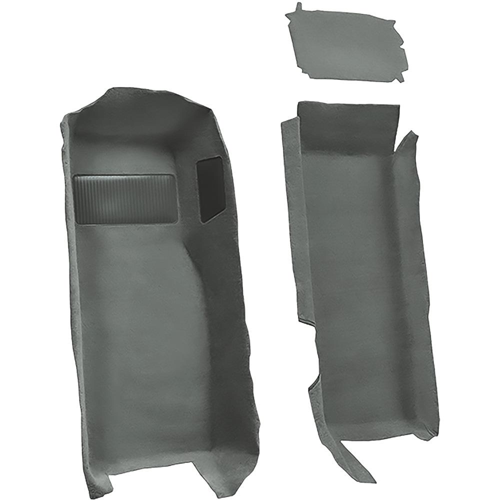 1997-04 Chevrolet Corvette Coupe/Convertible Front Molded Carpet Set Truvette Mass Backing Gray