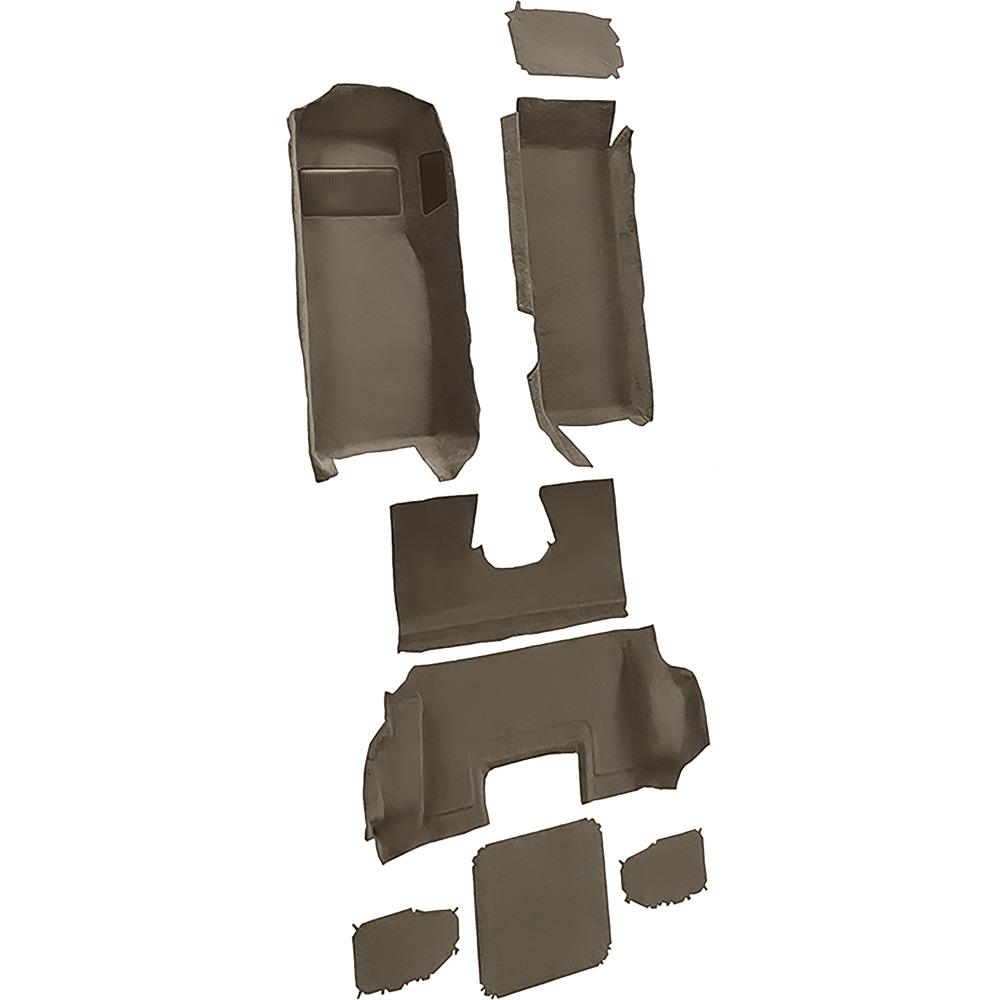 1998-00 Chevrolet Corvette Hardtop/Convertible Complete Molded Carpet Set Cutpile Mass Backing Medium Dark Oak