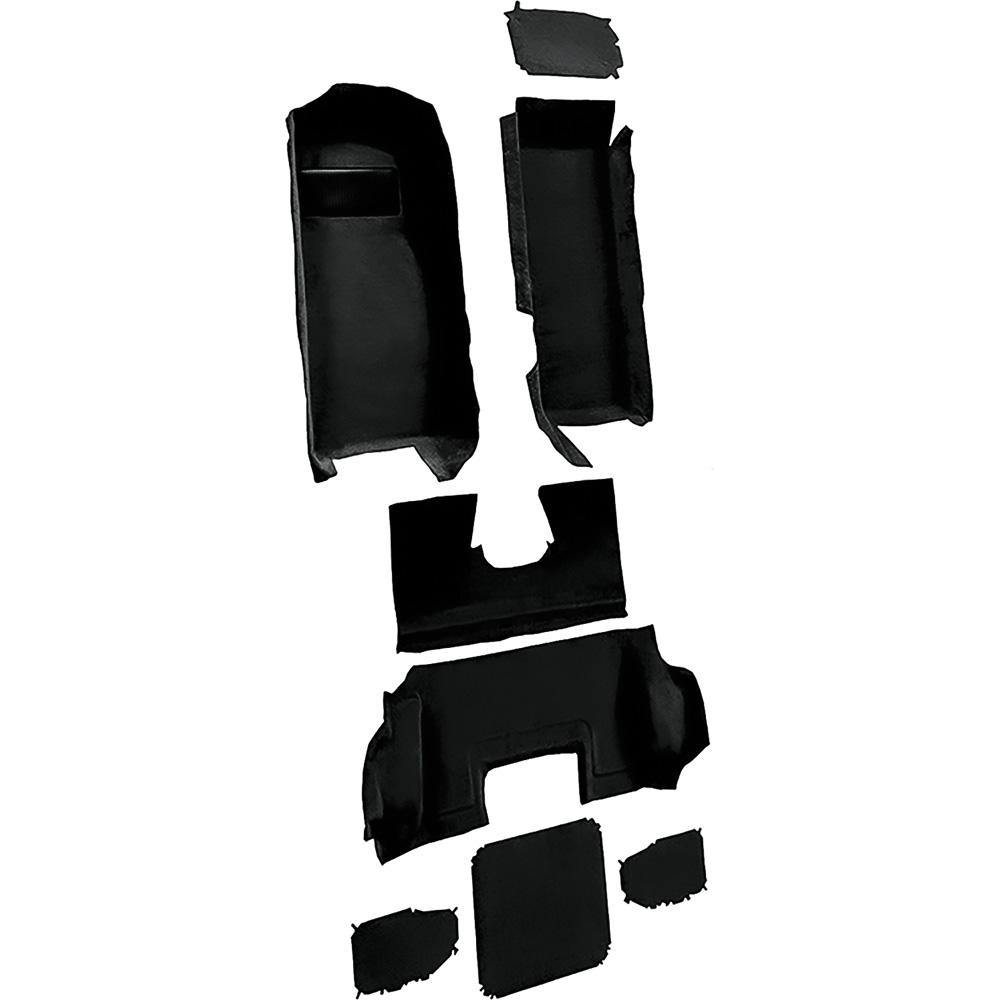 1998-00 Chevrolet Corvette Hardtop/Convertible Complete Molded Carpet Set Truvette Mass Backing Black