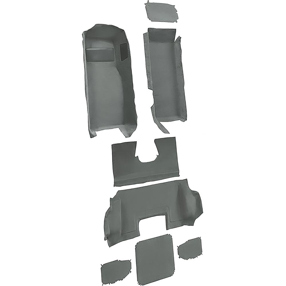 1998-00 Chevrolet Corvette Hardtop/Convertible Complete Molded Carpet Set Truvette Mass Backing Gray