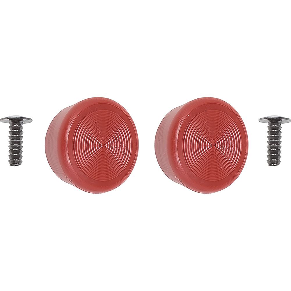 1968-88 GM Window Crank Handle Knob Set with Rivets for Door or Quarter Window Handle Red Pair