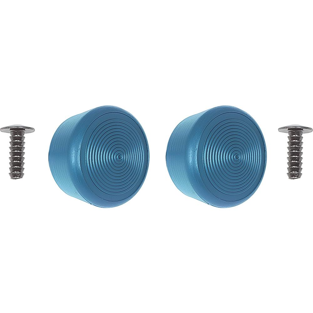 1968-88 GM Window Crank Handle Knob Set with Rivets for Door or Quarter Window Cranks Medium Blue Pair