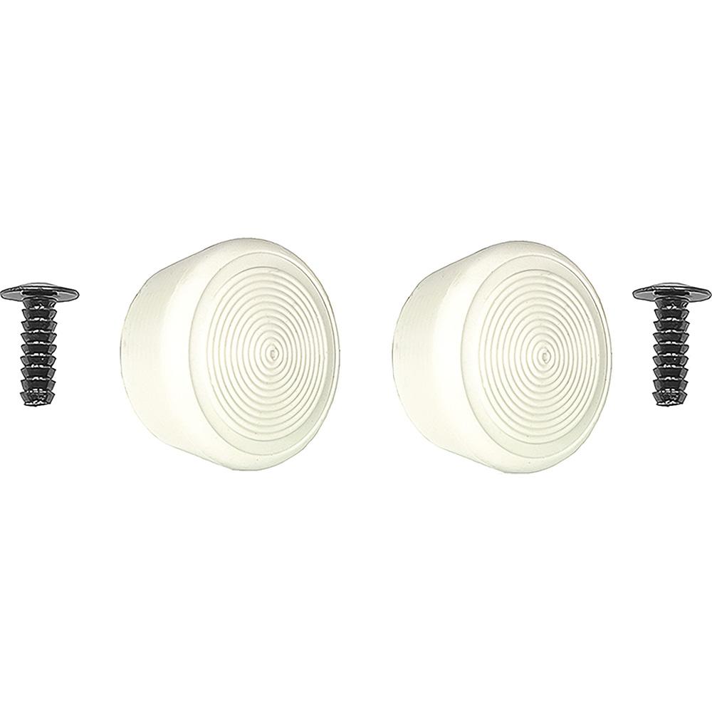 1968-88 GM Window Handle Knob Set with Rivets for Door or Quarter Window Cranks Off White Pair