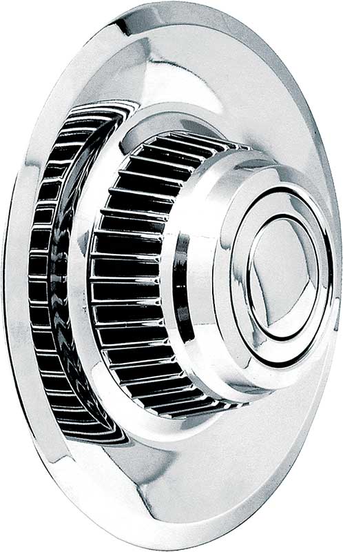1968-82 Chevrolet Chrome Rally Wheel Derby & Cap Short Style w/o Wording Each