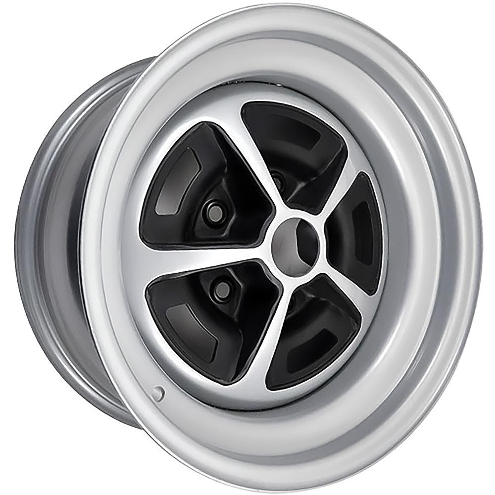 1969-70 Chevrolet Steel Wheel 5 Spoke SS Style 14" x 7" 5 x 4-3/4" Bolt Pattern Silver
