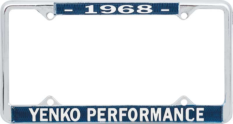1968 Yenko Performance License Plate Frame