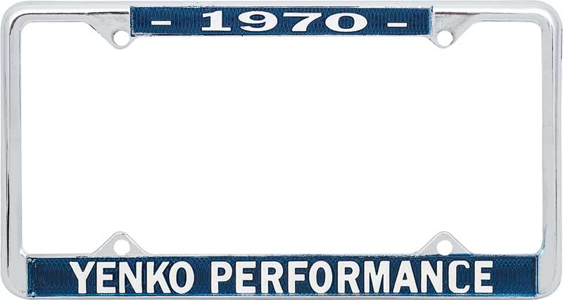 1970 Yenko Performance License Frame