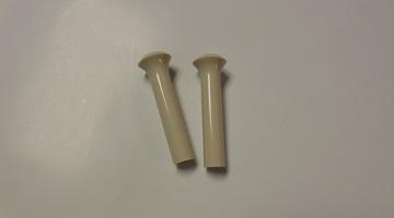 Mopar Door Lock Knobs White -Pair
