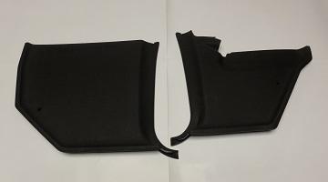 66-67 B-Body Mopar, Kick Panels, Black - Pair