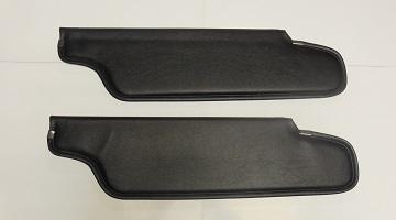 1969 A-Body Convertible, Sun Visor Black - Pair
